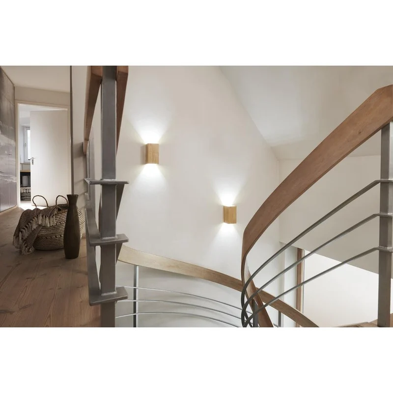 OSRAM Matter SMART+ ORBIS WOOD LED Wandleuchte 21x11cm in Holzoptik Tunable Weiß 12W / 3000-6500K