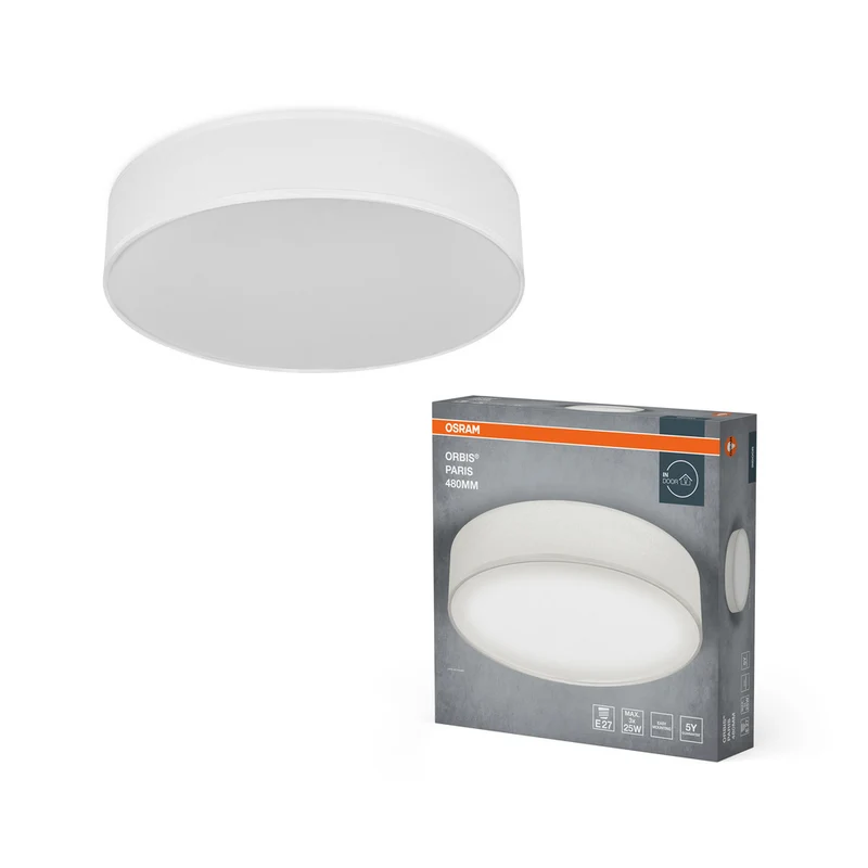 OSRAM ORBIS PARIS Deckenleuchte 480mm, weiß, 3xE27