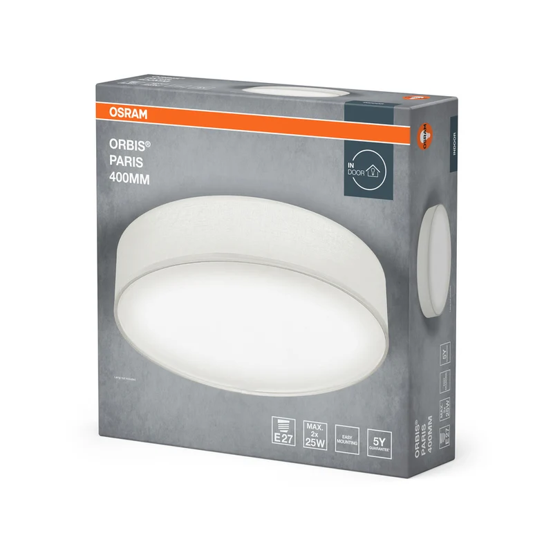 OSRAM ORBIS PARIS Deckenleuchte 400mm, weiß, 2xE27