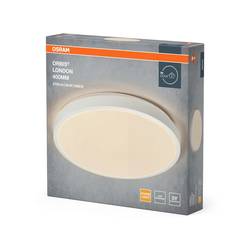 OSRAM ORBIS LONDON Deckenleuchte, weiß, 24W, 2700lm