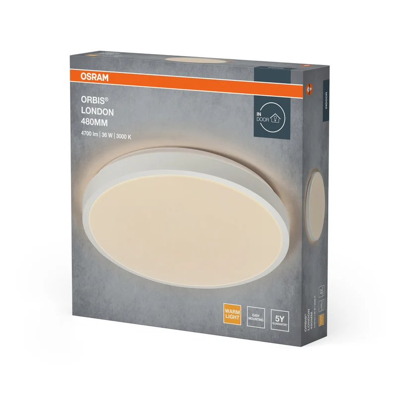 OSRAM ORBIS LONDON Deckenleuchte, weiß, 36W, 4150lm