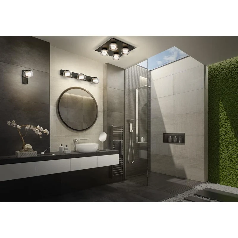 OSRAM ORBIS Flame Badezimmer Deckenleuchte 22W Click CCT IP44 schwarz