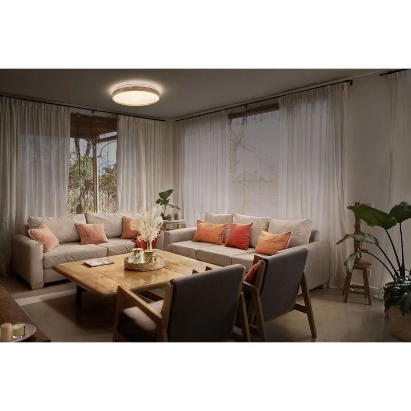 OSRAM ORBIS Alison Deckenleuchte 24W dimmbar Click-DIM 395mm Holzdekor