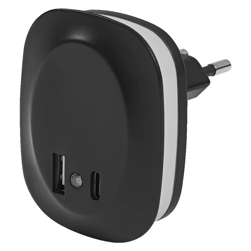 OSRAM LUNETTA EDGE Steckdosen-Nachtlicht, 0,35W, 10lm, schwarz