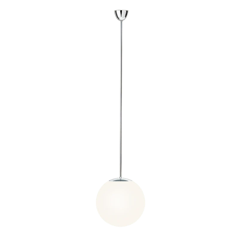 HL 99 Pendelleuchte mit Opalkugel Chrom - Tecnolumen
