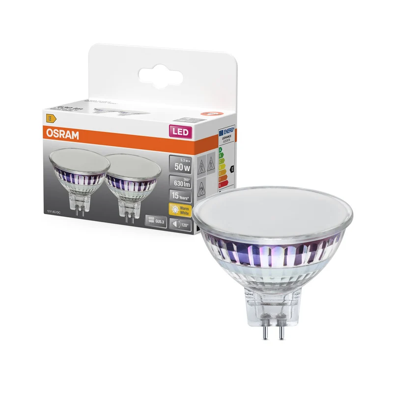 OSRAM SPOT MR16 GL 50 LED-Reflektorlampe, 6,5W, 630lm , GU5.3 , Warmweiß