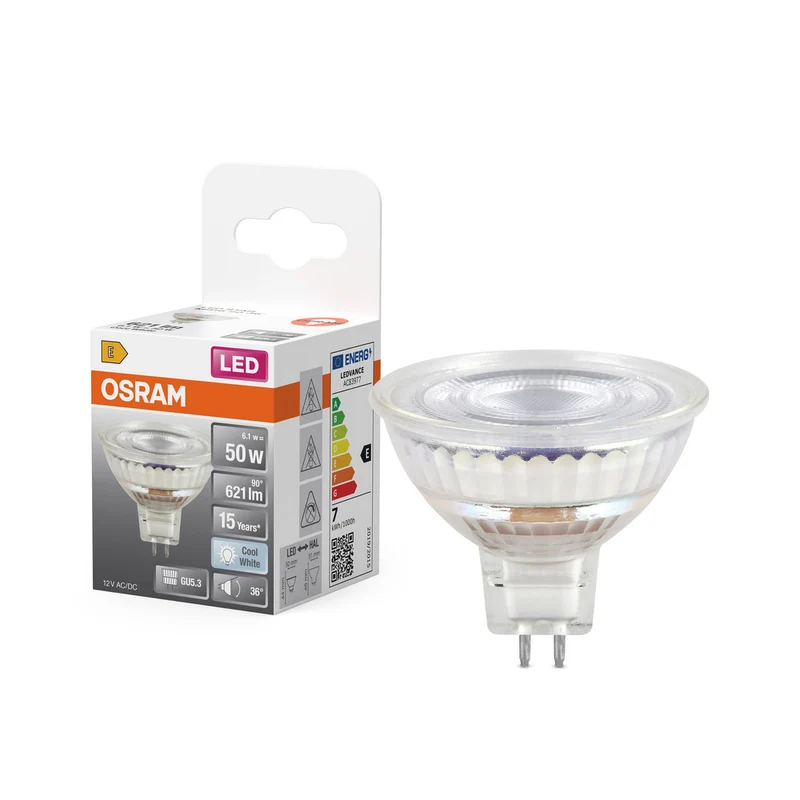 OSRAM LED STAR MR16 12V LED Spot (ex 50W) 6,5W / 4000K Kaltweiß GU5.3