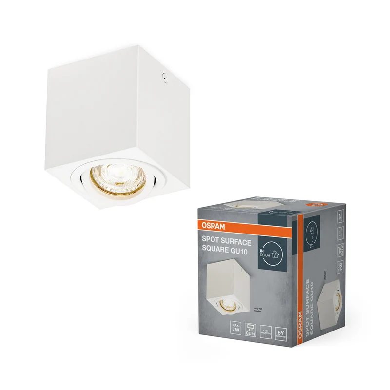 OSRAM Spot Surface Square Deckenaufbauspot 80x80mm,, weiß, GU10