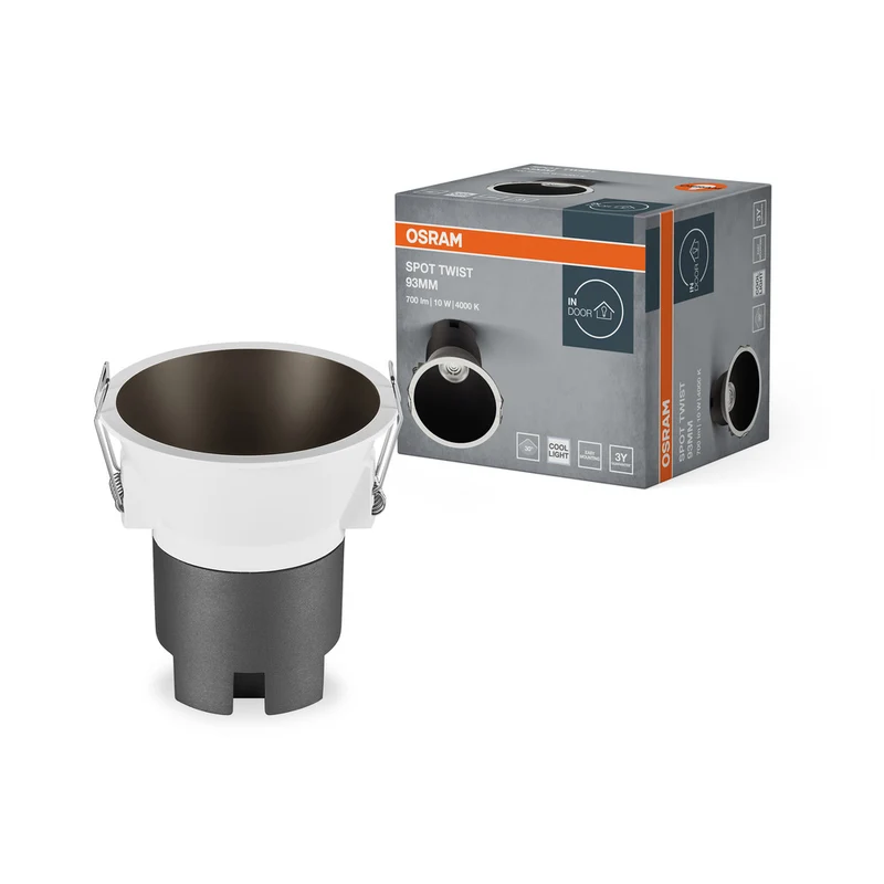 OSRAM SPOT TWIST Ø 93mm Downlight, sw, 10W, 800lm, 840 WT