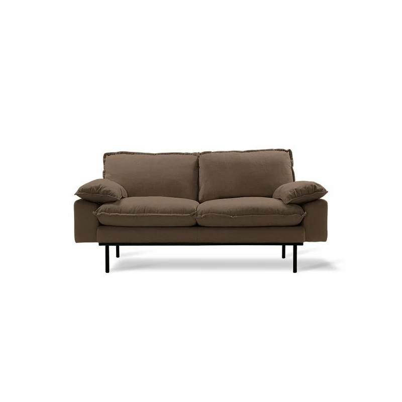Retro Sofa 2-Sitzer Braun