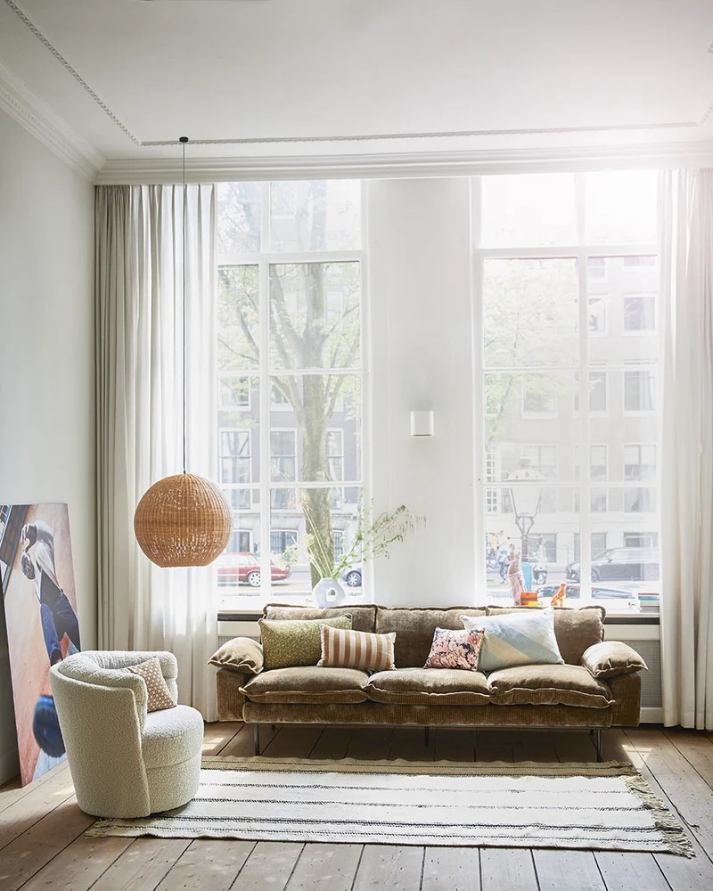 Retro Sofa 2-Sitzer Samt Altgold