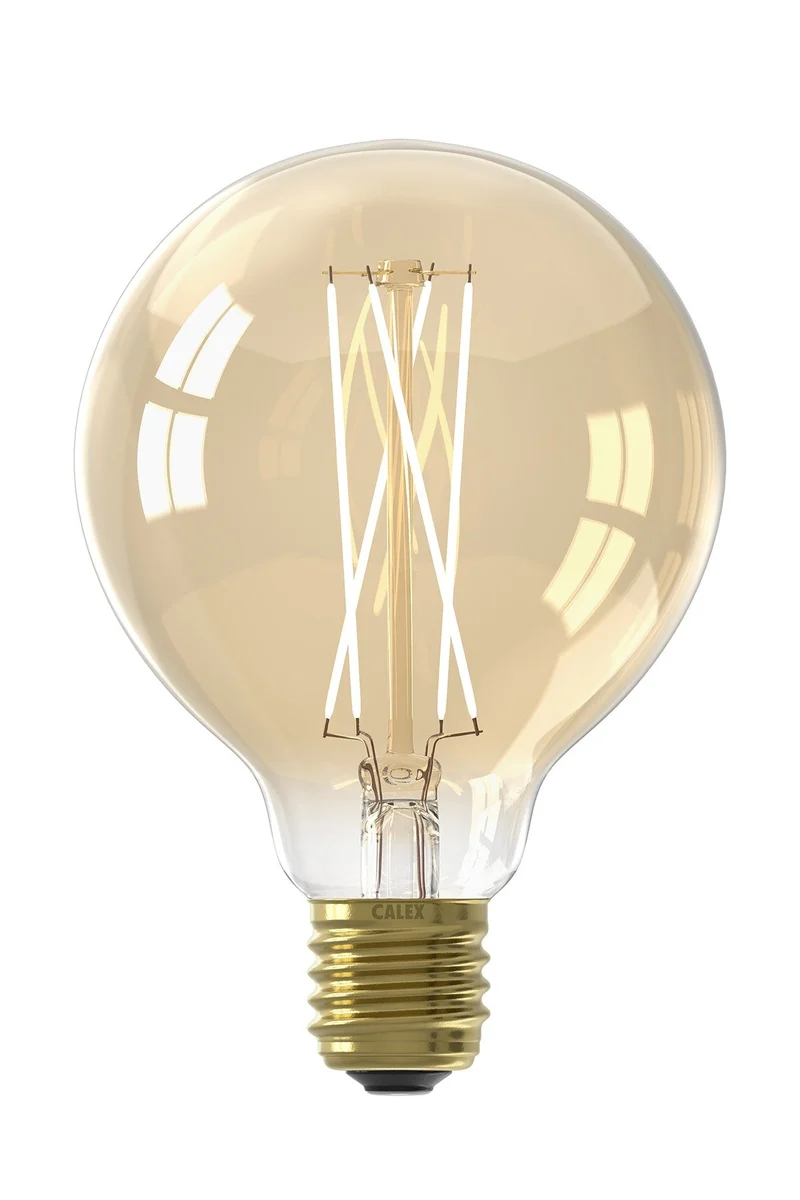 LED Filament Globe 6W 430Lmn 2100K Dimbar