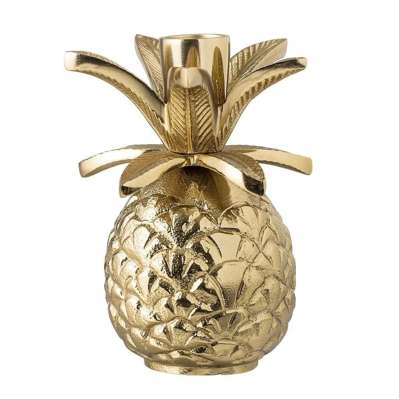 Kerzenständer Ananas, Gold