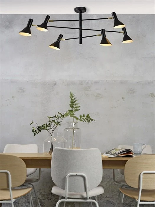Deckenleuchte Izmir 3-arm Black