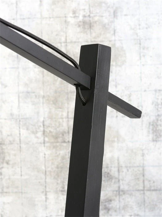 Stehleuchte Andes Schwarz/Dark Linnen