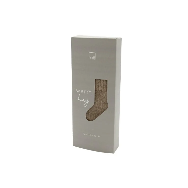 Leeff Socks sand - Warm hug - size 42-46