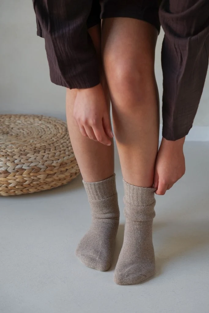 Leeff Socks sand - Warm hug - size 37-41