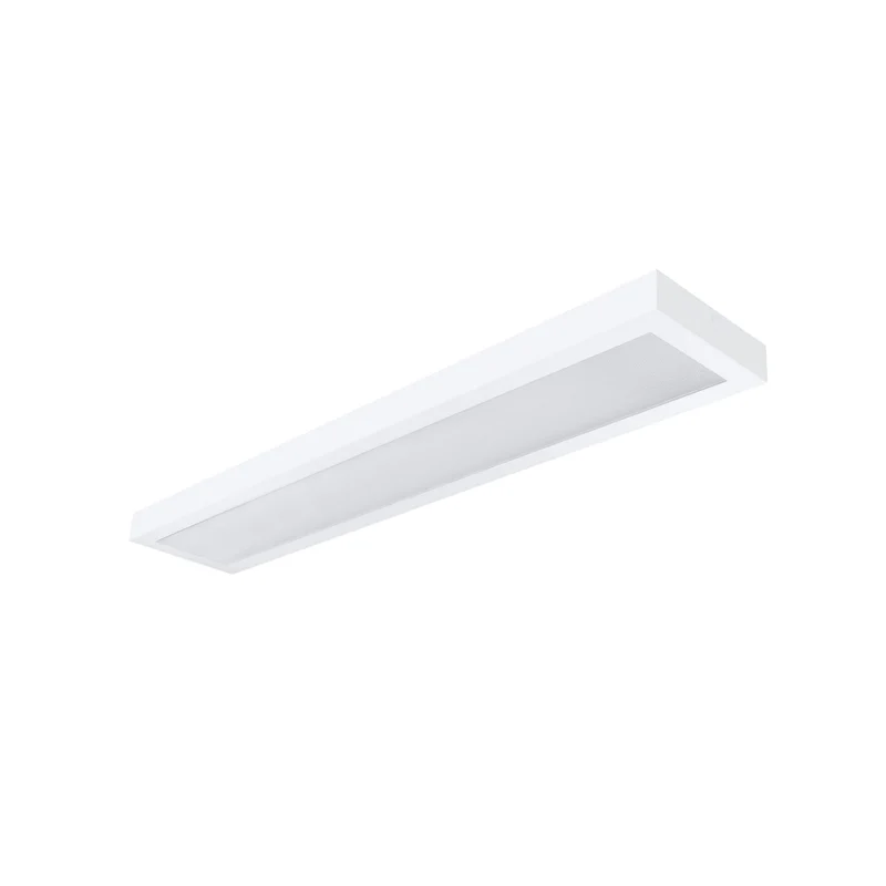 LED Aufbauleuchte 120cm 2-flammig Mikroprismatische Abdeckung Vorverdrahtet für LED Röhren