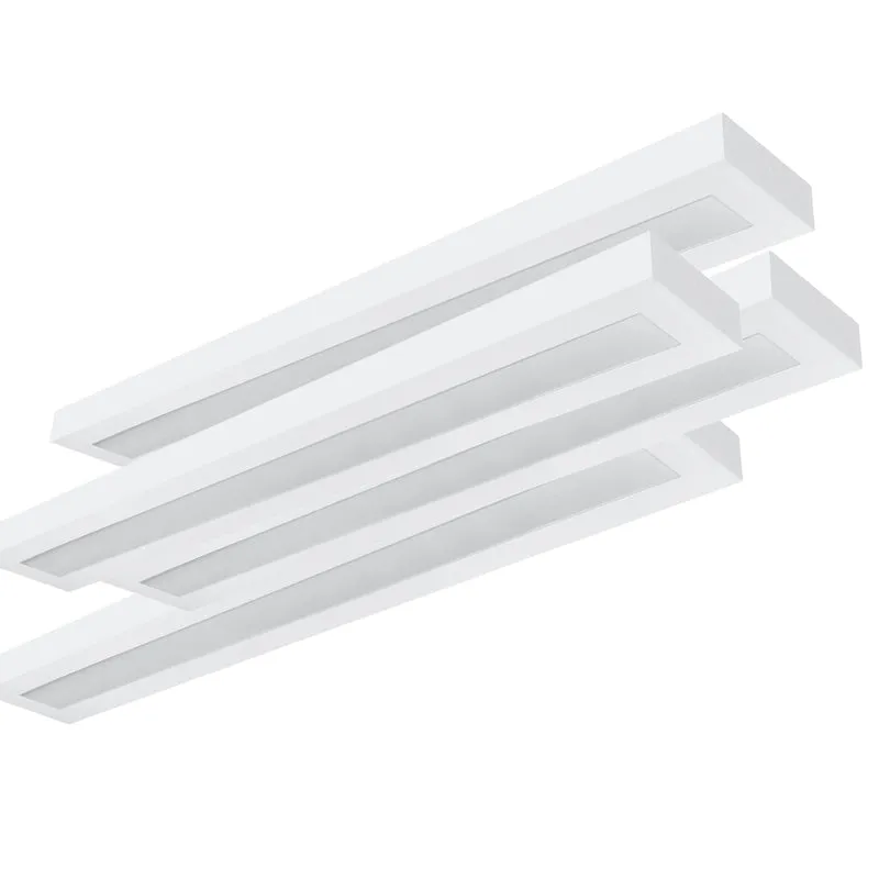 LED Aufbauleuchte 120cm 1-flammig Mikroprismatische Abdeckung Vorverdrahtet für LED Röhren