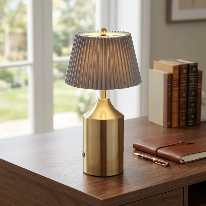 LED Brass Base Lamp
