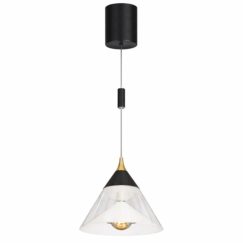LED Pendelleuchte Hängelampe, 29W, 2700K, 5100lm, Höhenverstellbar (0,4-2 m), Sensorsteuerung (Dimm), Touch (An/Aus)