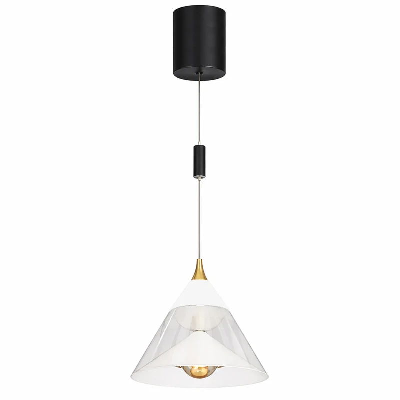 LED Pendelleuchte Hängelampe, 29W, 2700K, 5100lm, Höhenverstellbar (0,4-2 m), Sensorsteuerung (Dimm), Touch (An/Aus)