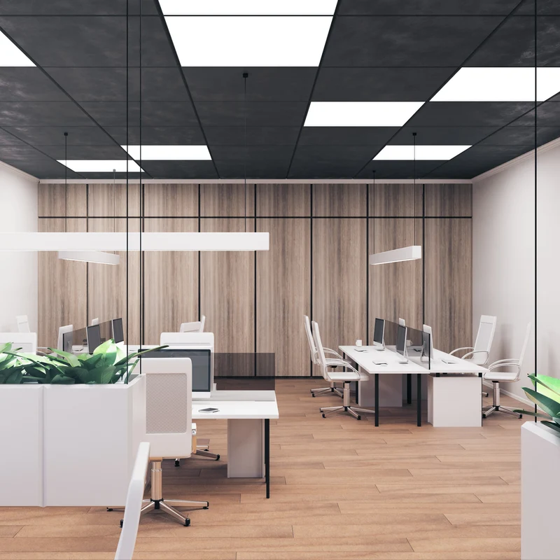 LED Panel 62x62 Backlit, Einlegeleuchte, Deckenleuchte, 62x62cm, Rasterdeckenleuchte, 3000K/4000K (DIP-Schalter), 5320 Lumen, 38 Watt (inkl. Treiber)