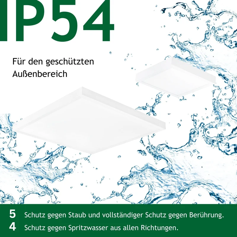 Ultraflache LED-Aufbauleuchte in 4 Varianten mit direktem Licht und einstellbarer Lichtfarbe in 3000K und 4000K
