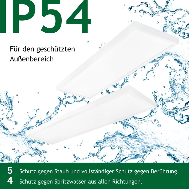Ultraflache LED-Aufbauleuchte in 4 Varianten mit direktem Licht und einstellbarer Lichtfarbe in 3000K und 4000K