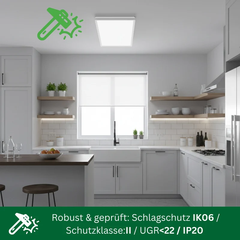 Modernes LED Panel Deckenleuchte 60x30cm, Einstellbare Farbtemperatur 3000/4000/6000K
