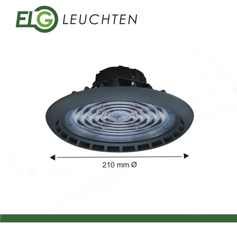 LED Hallentiefstrahler 85-150W Anthrazit CRI>80 4000K max. 21070lm IP65 inkl. Treiber