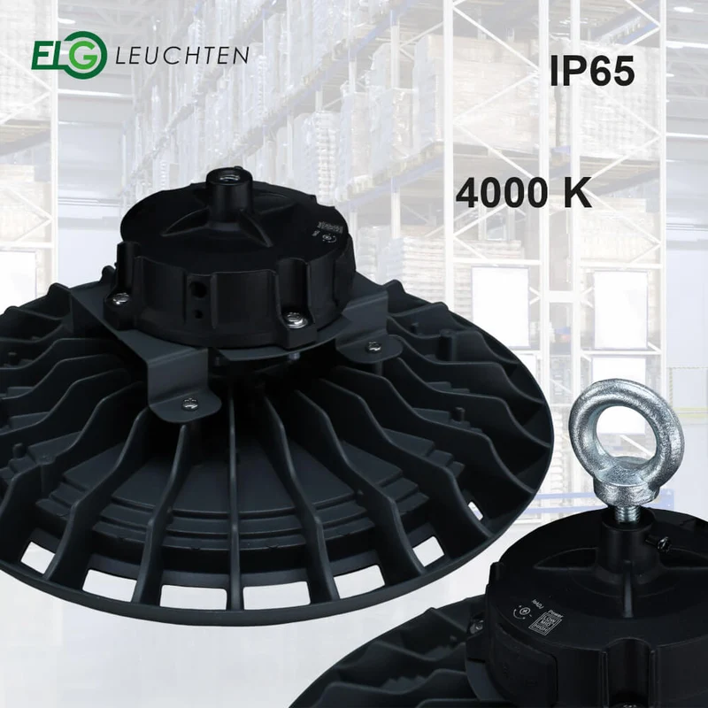 LED Hallentiefstrahler 85-150W Anthrazit CRI>80 4000K max. 21070lm IP65 inkl. Treiber