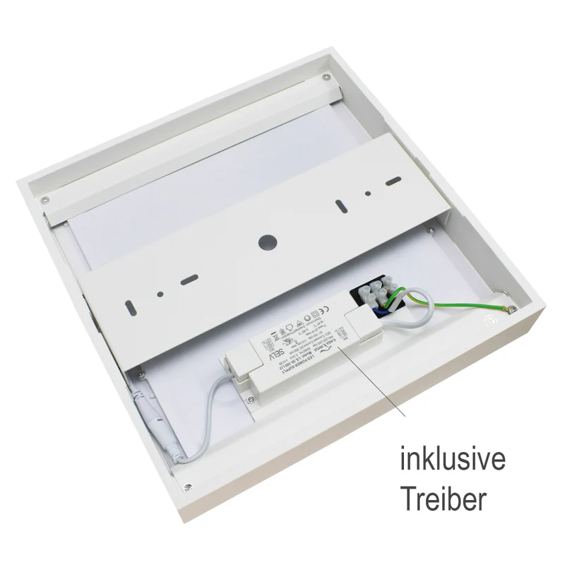 LED Deckenleuchte Beton Weiss 2000 Lumen 24 Watt 4000K