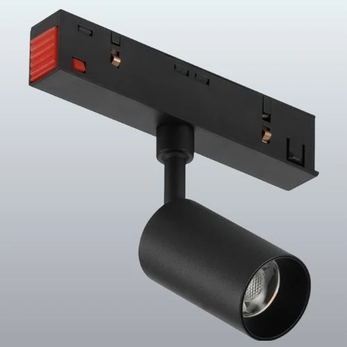 Magneto Strahler "Röhre L" 10W, 2700K, 24°, DALI, schwarz/weiss