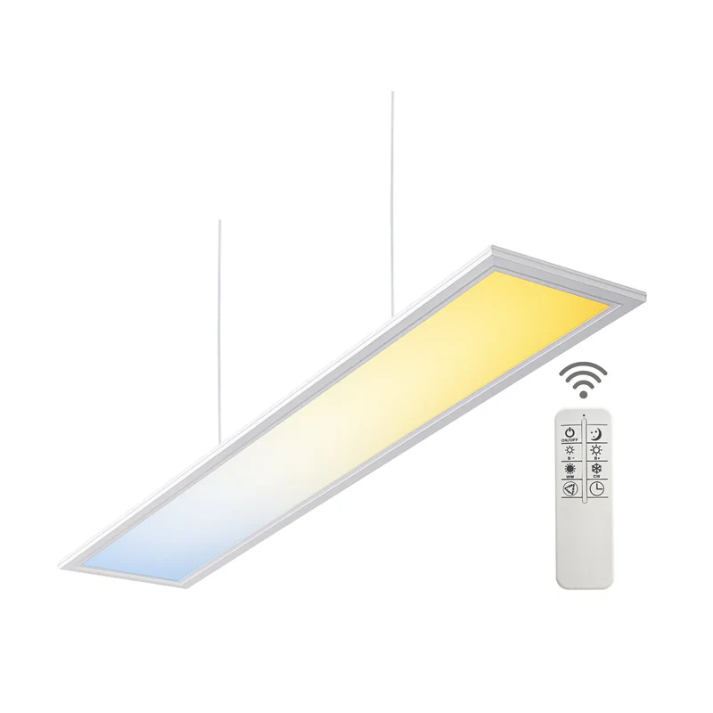 LED Pendelleuchte 120cm direkt/indirekt Dimmbar CCT 3000-6000K mit FB