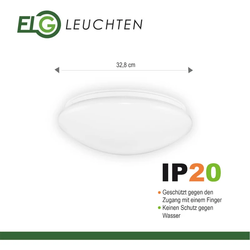 LED Opalglasleuchte 24W 4000K Ø: 328mm 1680lm IP20