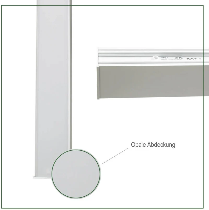 LED Pendelleuchte Anbauleuchte 120cm mit opaler Abdeckung