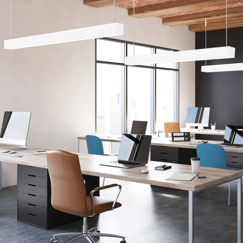 LED Pendelleuchte Anbauleuchte 120cm mit opaler Abdeckung