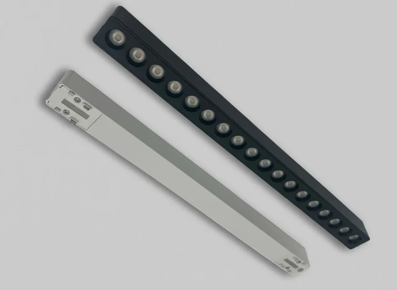Slim Schienenstrahler 18W, Tuya, Schwarz oder Weiß