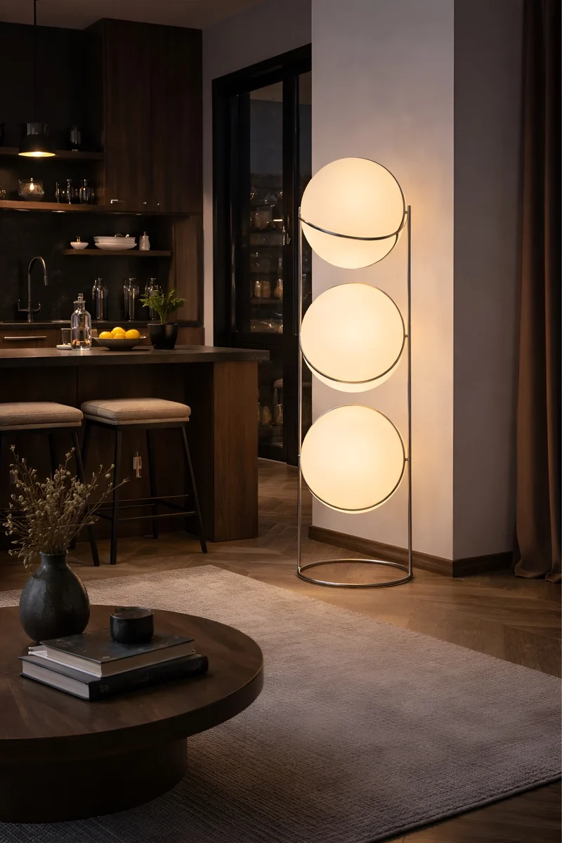 Designer Stehlampe Globo Bianco