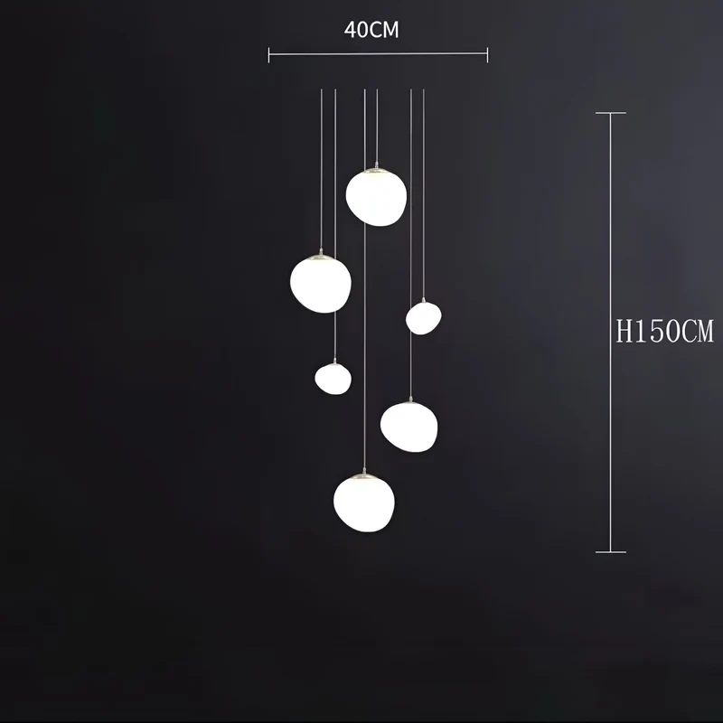 LED Kronleuchter Pietra di Luna