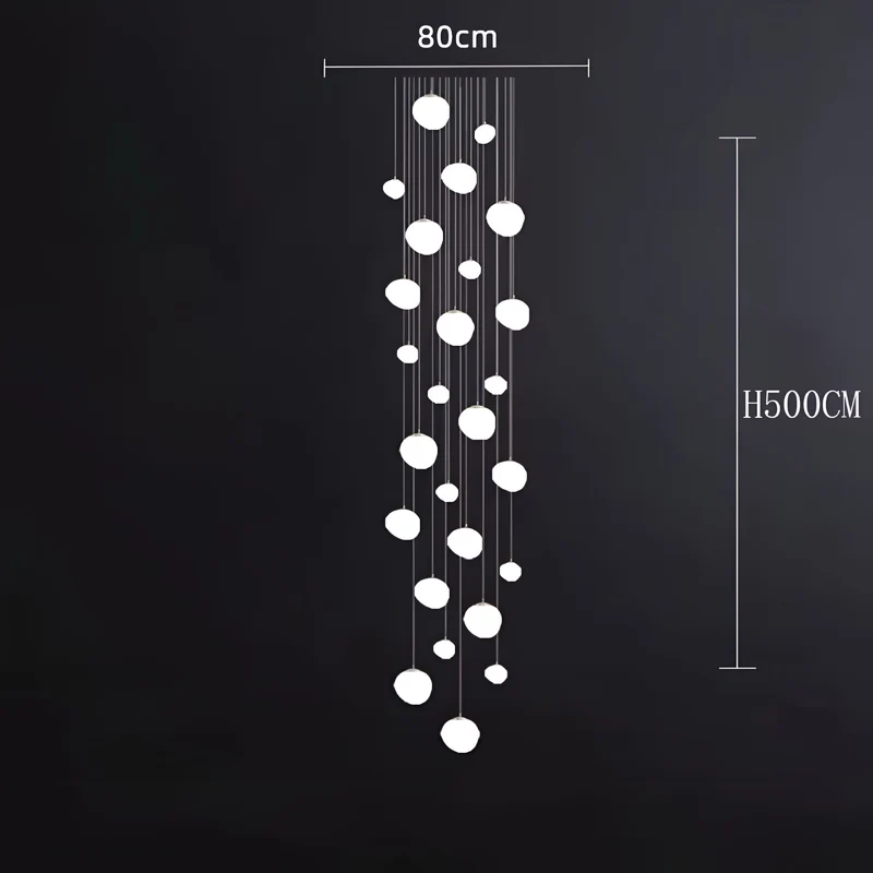 LED Kronleuchter Pietra di Luna