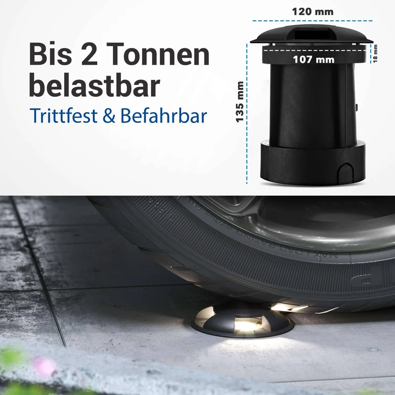 LED Bodenleuchte in Schwarz 3-flammig mit RGB Farbwechsel - Smart Home Alexa & Google