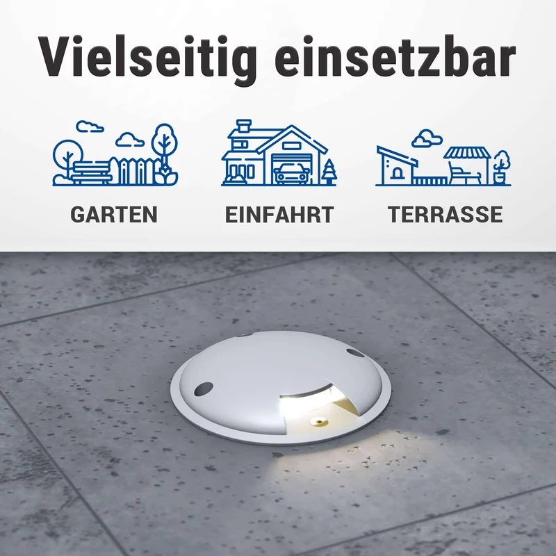 LED Bodenleuchte in Grau 1-flammig mit RGB Farbwechsel - Smart Home Alexa & Google