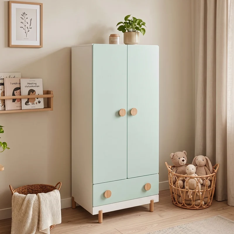 Kinderkleiderschrank Vaarentaa [en.casa]