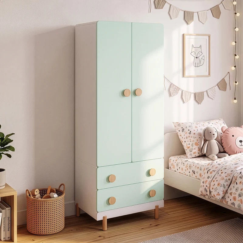Kinderkleiderschrank Vaarentaa [en.casa]
