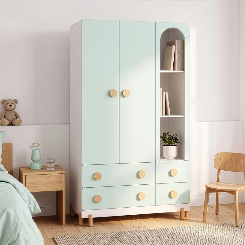 Kinderkleiderschrank Vaarentaa [en.casa]