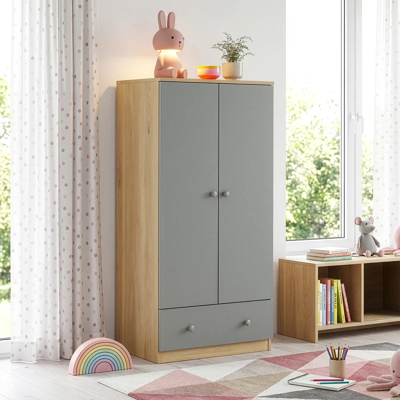 Kleiderschrank Beldinupp 123x60x40 cm [en.casa]