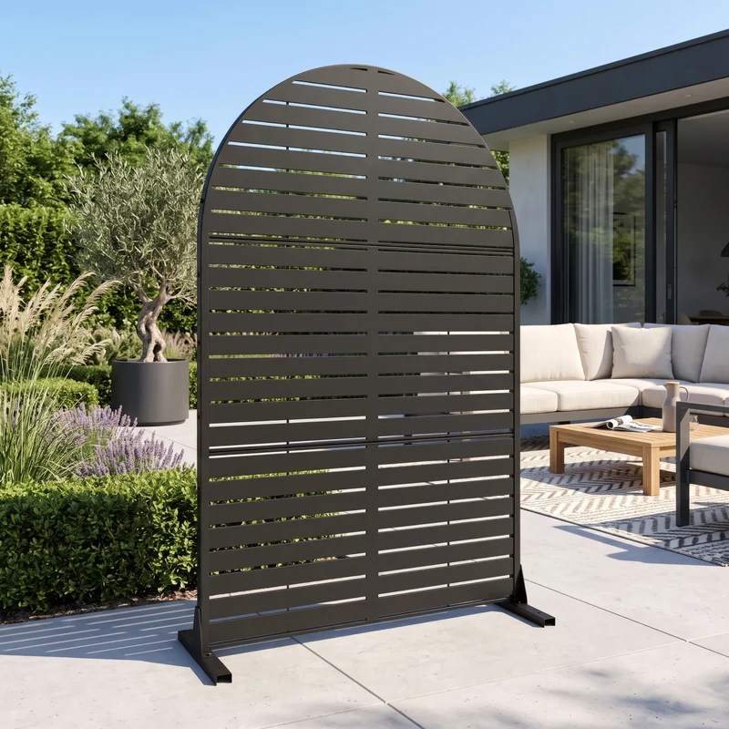 Trennwand Nodepp Rundbogenform Stahl [casa.pro]