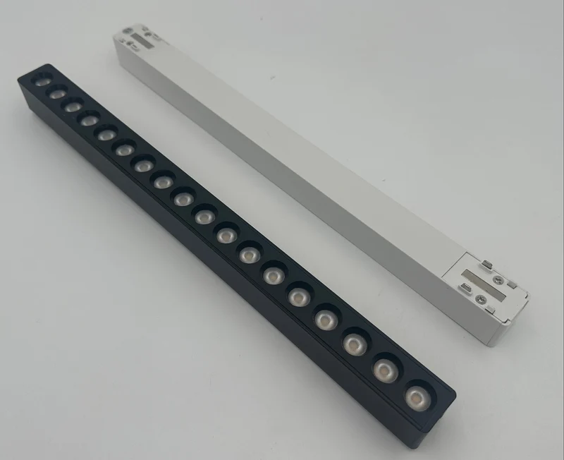 48V Schienenstrahler "Slim" 30W, Tuya, Schwarz oder Weiß